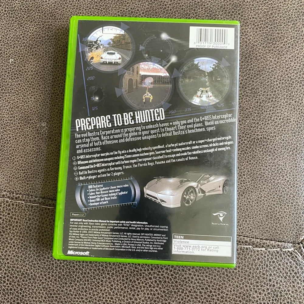 SpyHunter (Microsoft Xbox, 2002) - European Version